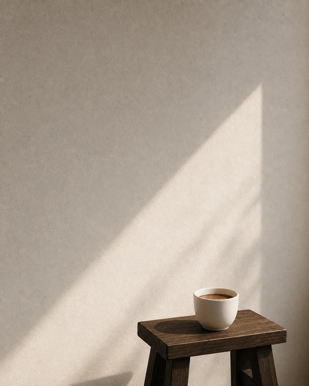 light on plaster